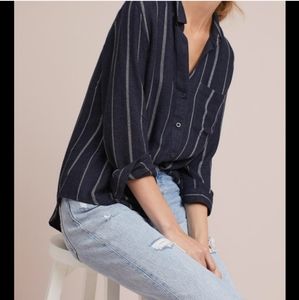 Cloth and Stone Tulane striped button front XS